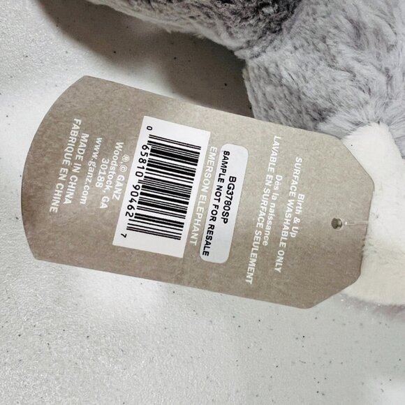 Baby Ganz Collection Girl Boy 8" Plush Stuffed Animal Gray Emerson elephant - Picture 4 of 4